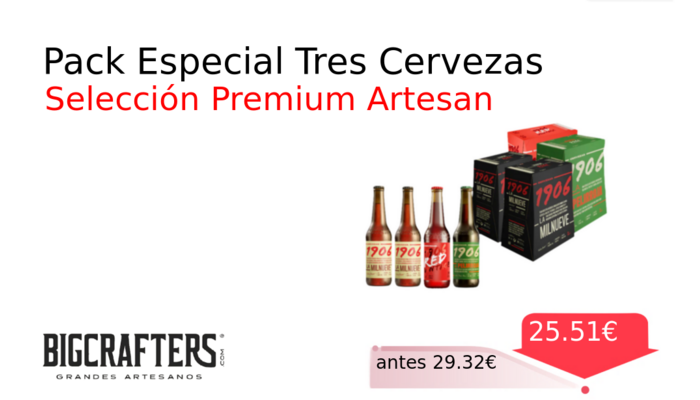 Pack Especial Tres Cervezas