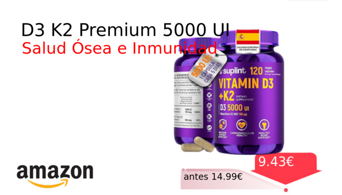 D3 K2 Premium 5000 UI