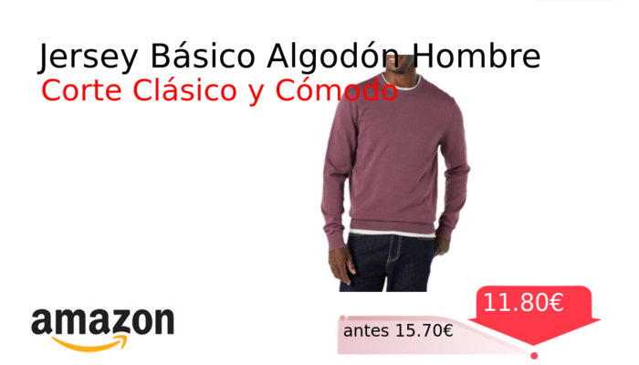 Jersey Básico Algodón Hombre