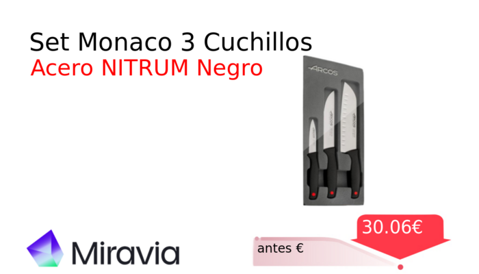 Set Monaco 3 Cuchillos
