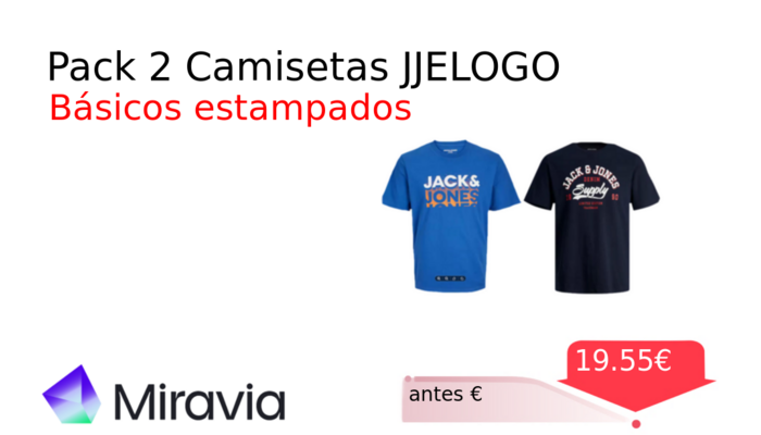 Pack 2 Camisetas JJELOGO