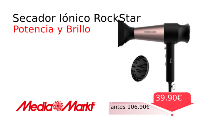 Secador Iónico RockStar