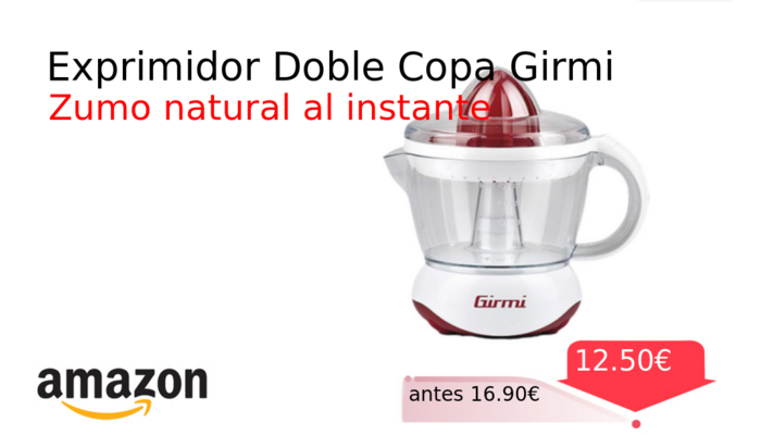 Exprimidor Doble Copa Girmi