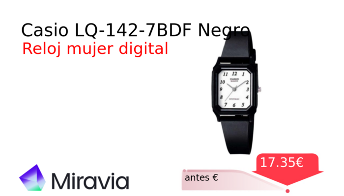 Casio LQ-142-7BDF Negro