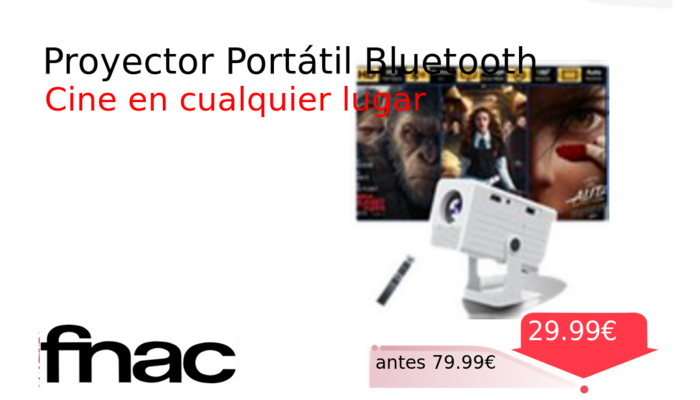Proyector Portátil Bluetooth