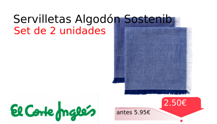 Servilletas Algodón Sostenib