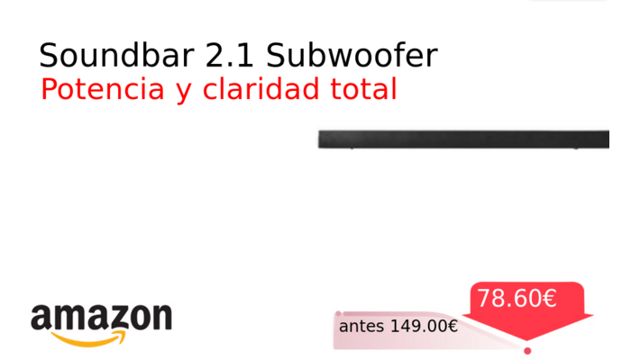 Soundbar 2.1 Subwoofer