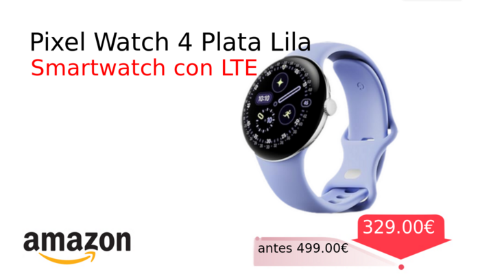 Pixel Watch 4 Plata Lila