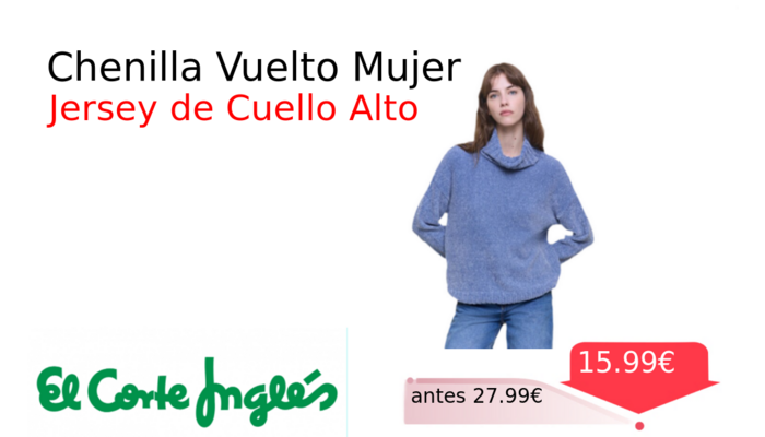Chenilla Vuelto Mujer