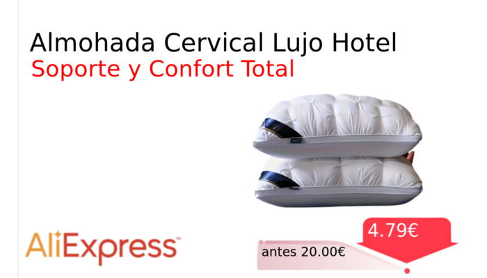 Almohada Cervical Lujo Hotel