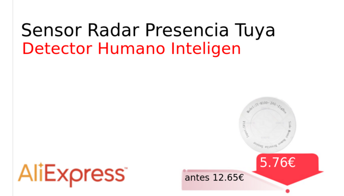 Sensor Radar Presencia Tuya