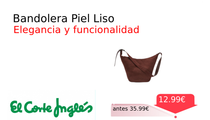 Bandolera Piel Liso