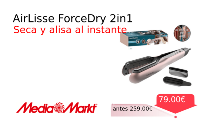 AirLisse ForceDry 2in1
