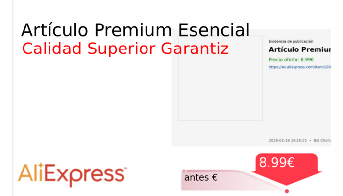 Artículo Premium Esencial