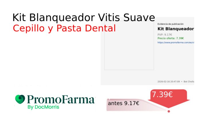 Kit Blanqueador Vitis Suave