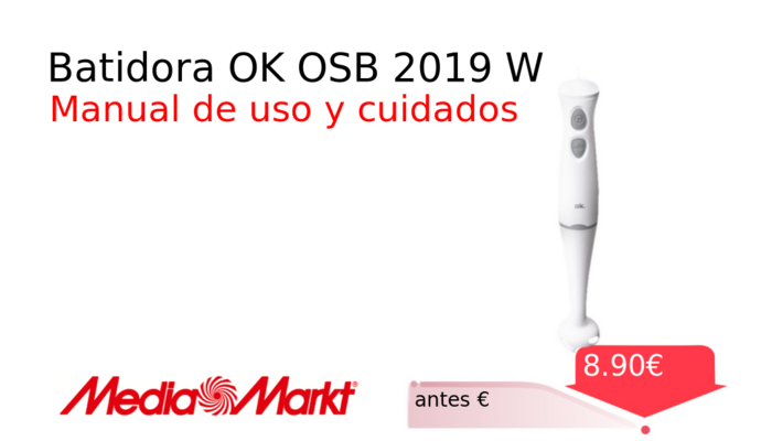Batidora OK OSB 2019 W