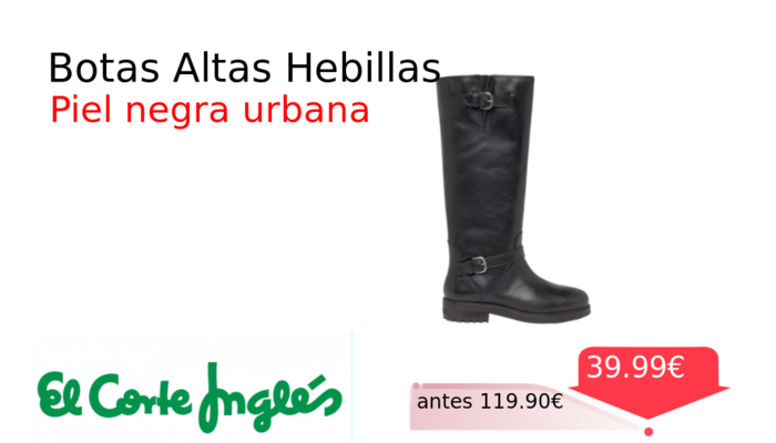 Botas Altas Hebillas