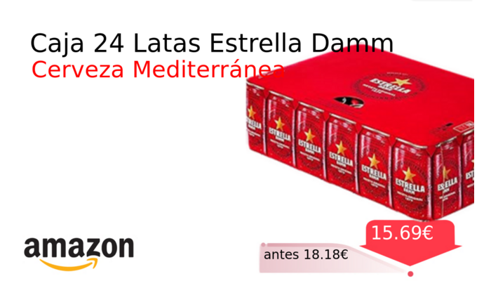 Caja 24 Latas Estrella Damm