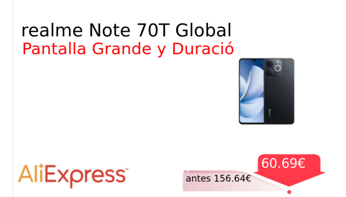 realme Note 70T Global