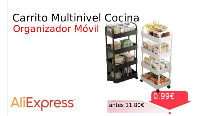 Carrito Multinivel Cocina