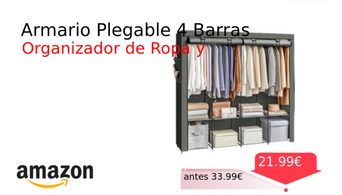 Armario Plegable 4 Barras