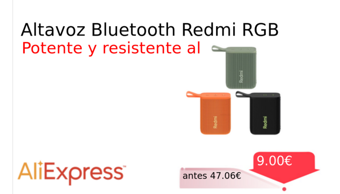 Altavoz Bluetooth Redmi RGB