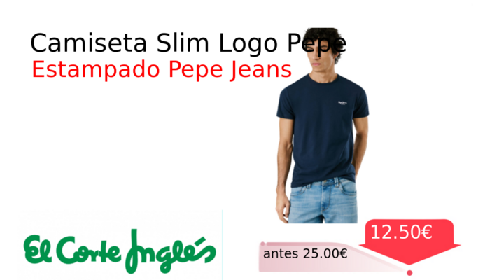 Camiseta Slim Logo Pepe