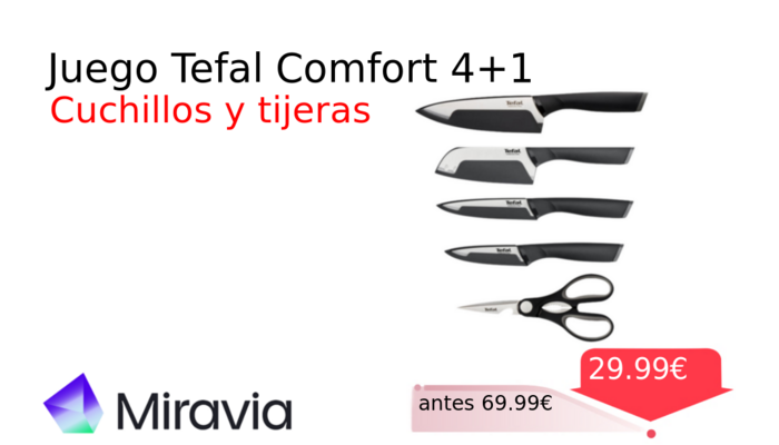 Juego Tefal Comfort 4+1