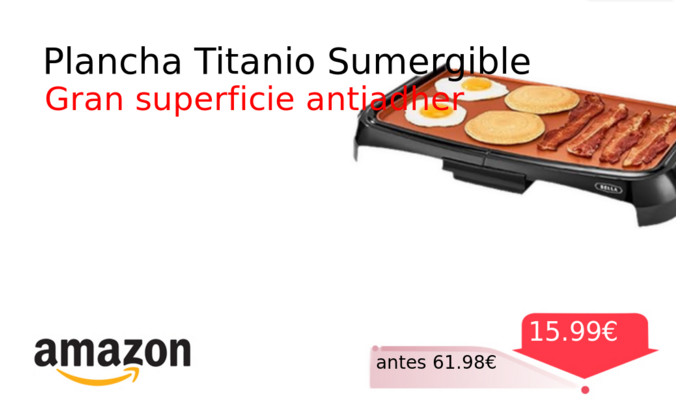 Plancha Titanio Sumergible