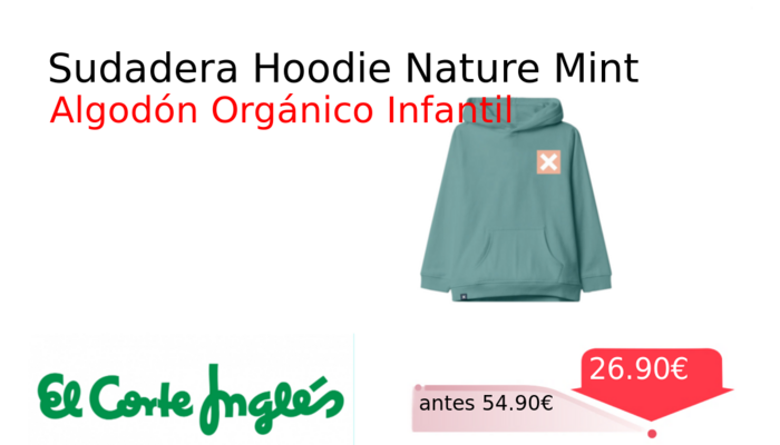 Sudadera Hoodie Nature Mint