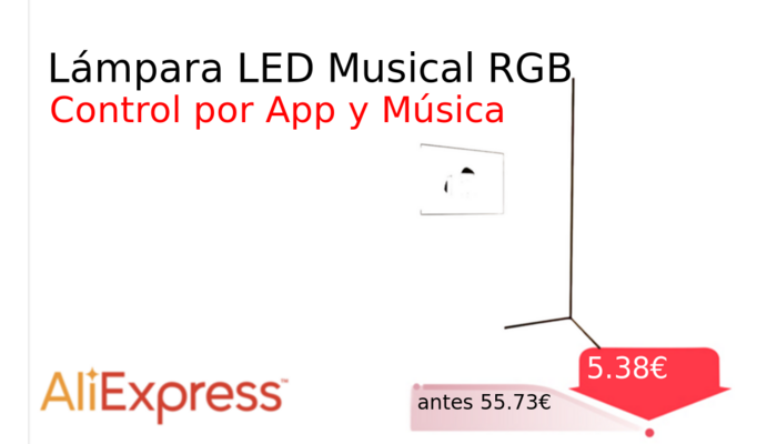 Lámpara LED Musical RGB