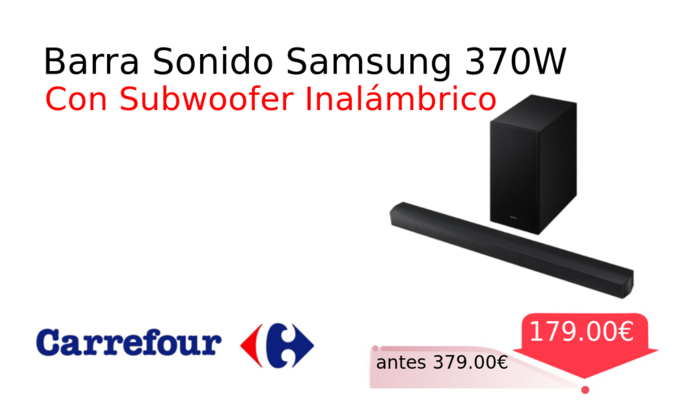 Barra Sonido Samsung 370W