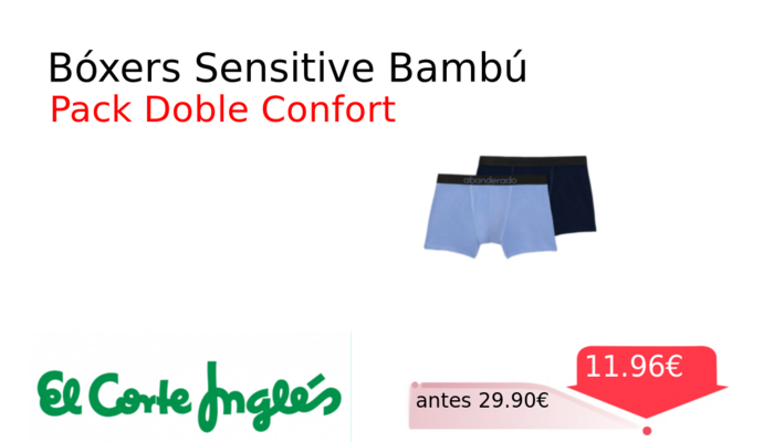 Bóxers Sensitive Bambú