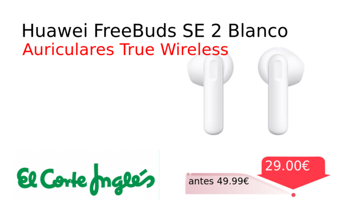 Huawei FreeBuds SE 2 Blanco
