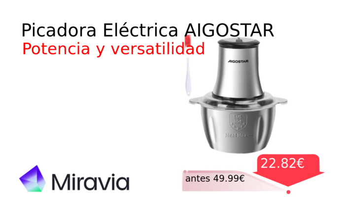 Picadora Eléctrica AIGOSTAR