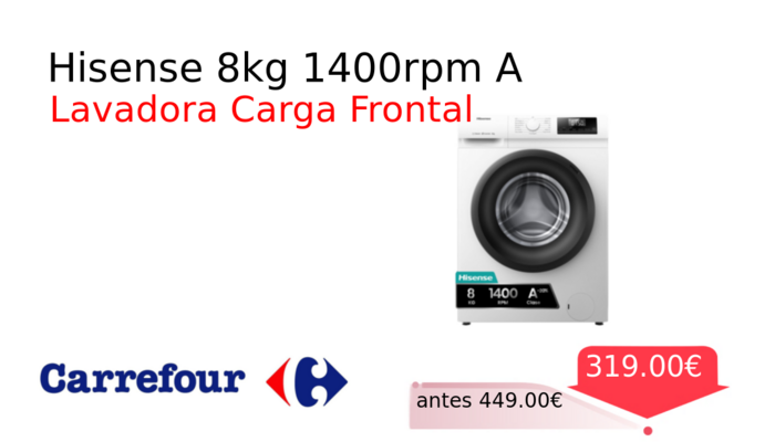 Hisense 8kg 1400rpm A
