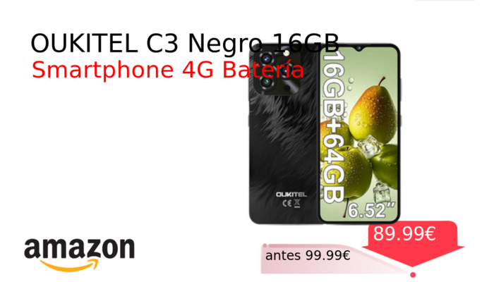 OUKITEL C3 Negro 16GB