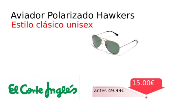 Aviador Polarizado Hawkers