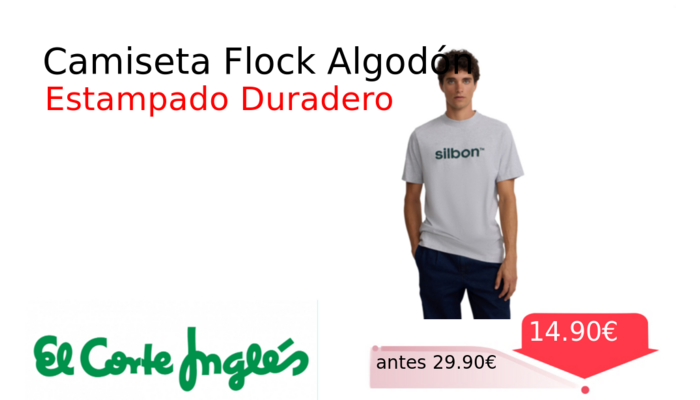 Camiseta Flock Algodón
