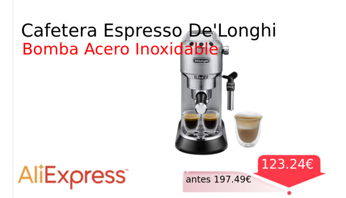 Cafetera Espresso De'Longhi