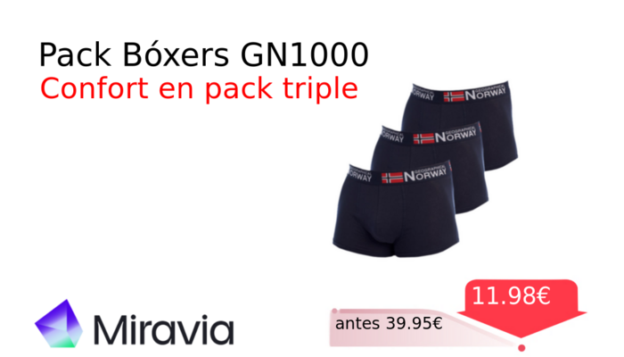 Pack Bóxers GN1000