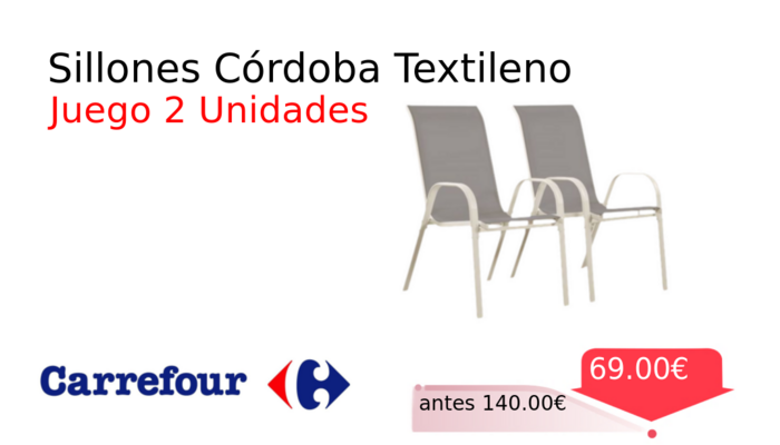 Sillones Córdoba Textileno