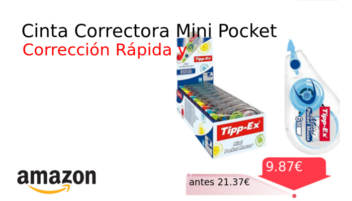 Cinta Correctora Mini Pocket
