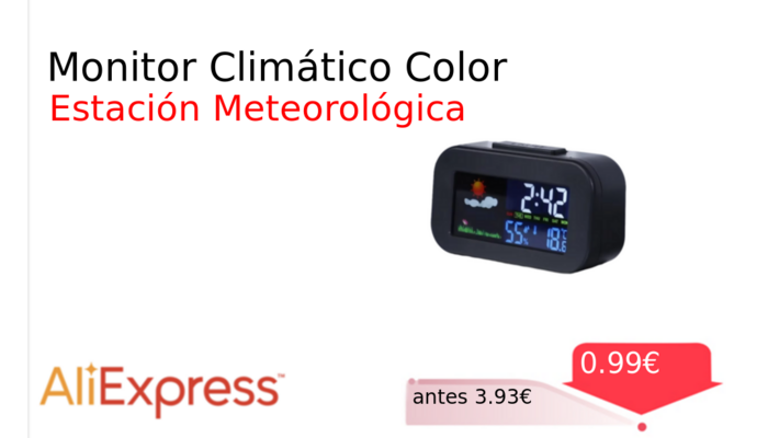 Monitor Climático Color