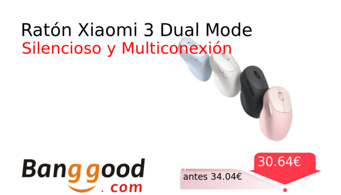 Ratón Xiaomi 3 Dual Mode