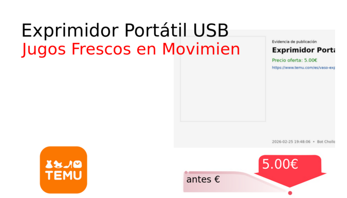 Exprimidor Portátil USB