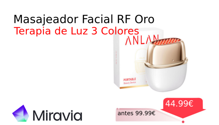Masajeador Facial RF Oro