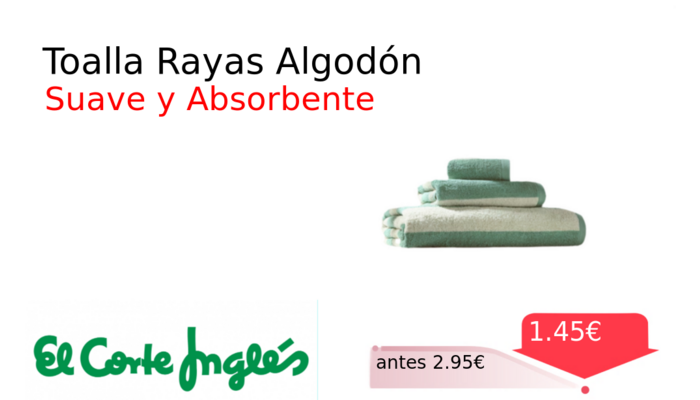 Toalla Rayas Algodón