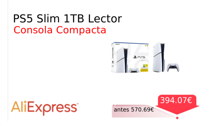 PS5 Slim 1TB Lector