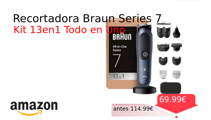 Recortadora Braun Series 7
